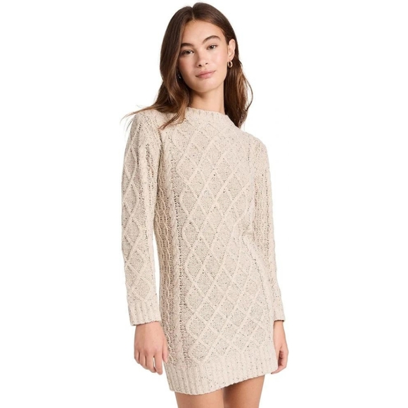 Line & Dot Dresses & Skirts - NWT! Line & Dot Women's Jackson Sweater Dress, Oatmeal, Off White, L